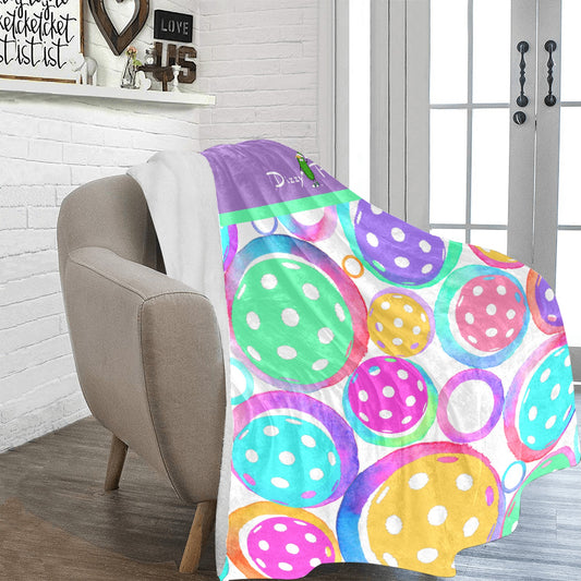 Dizzy Pickle Emily Collection Ultra-Soft Micro Fleece Blanket