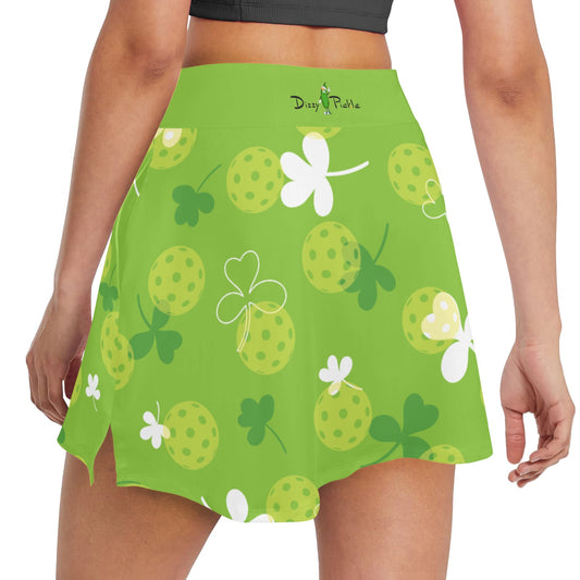 Dizzy Pickle Lucky Me Women's Pickleball 18" Athletic Skort with Inner Shorts and Two Ball Pockets