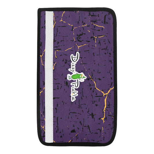 Dizzy Pickle Lynne Purple Car Seat Belt Cover 7" x 12.6"