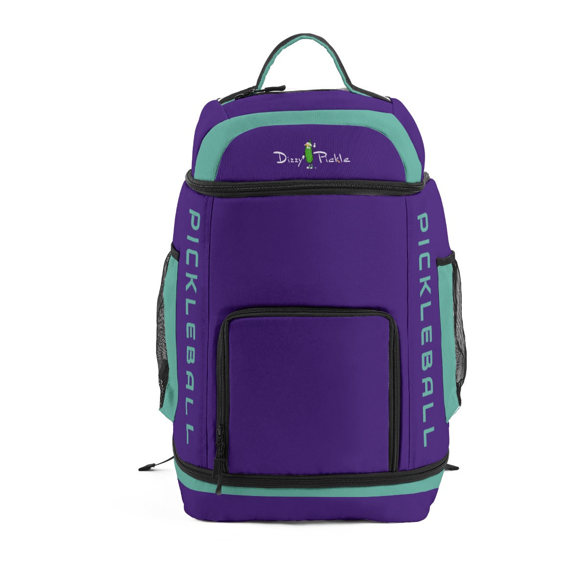 Dizzy Pickle DZY P Classic Purple Ocean Blue Large Courtside Pickleball Multi-Compartment Backpack with Adjustable Straps