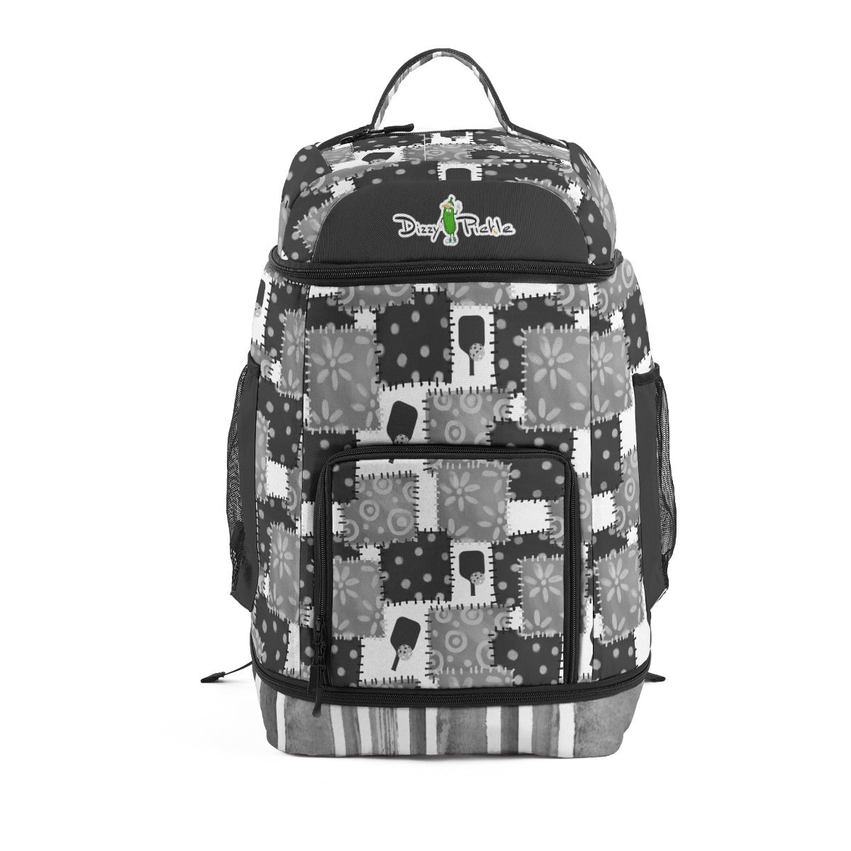 Dizzy Pickle Mary Patches Large Courtside Pickleball Multi-Compartment Backpack with Adjustable Straps