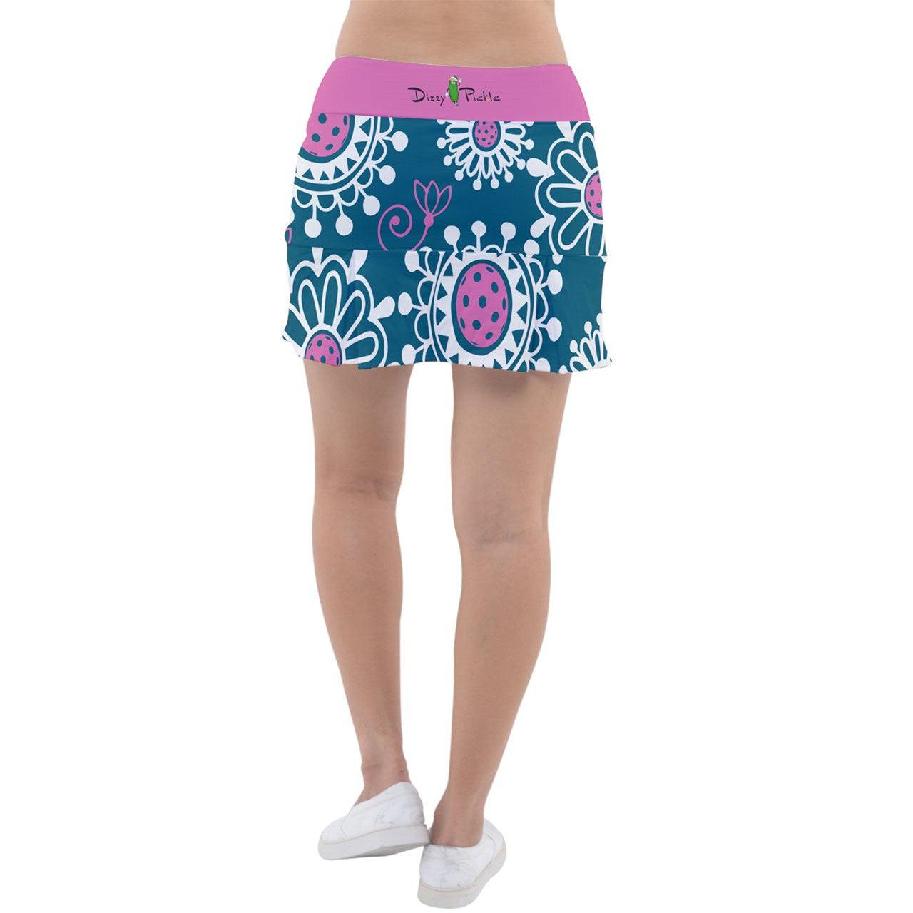 Dizzy Pickle Coming Up Daisies TP Main Women's Classic 15" Pickleball Skort with Inner Shorts and Pockets