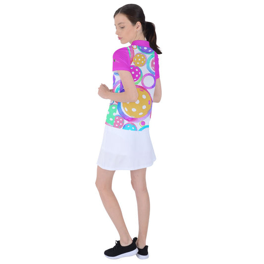 Dizzy Pickle Emily Main Women's Pickleball Short Sleeves Polo Tee with Collar