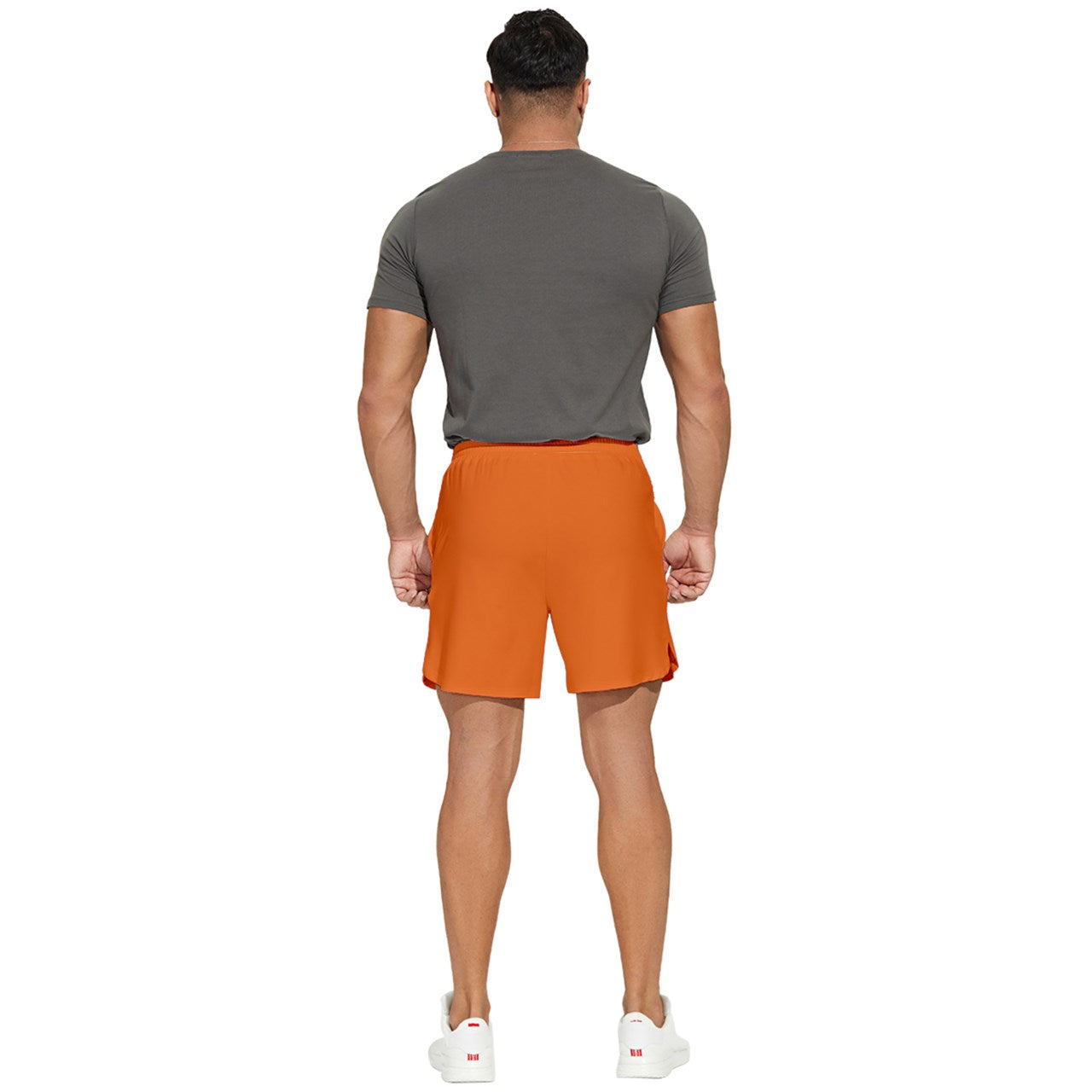 Dizzy Pickle DZY P Classic Orange_Tangerine Men's Pickleball Stretchable Shorts
