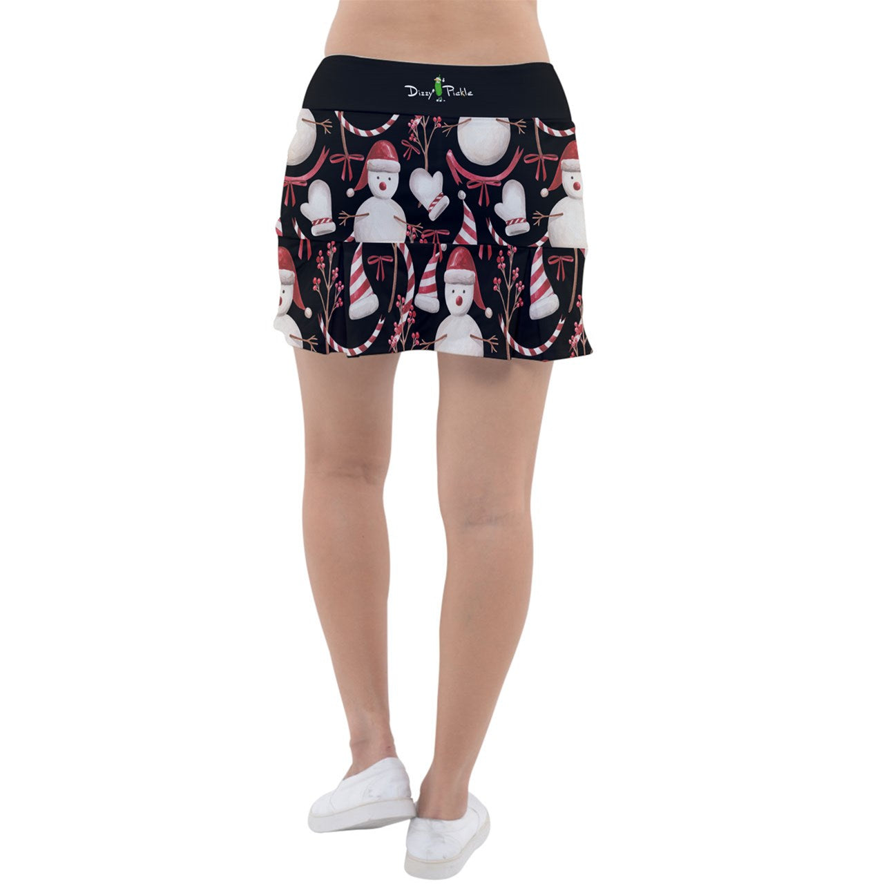 Dizzy Pickle Christmas Let It Snow Women's Pickleball Classic 15" Pickleball Skort with Inner Shorts