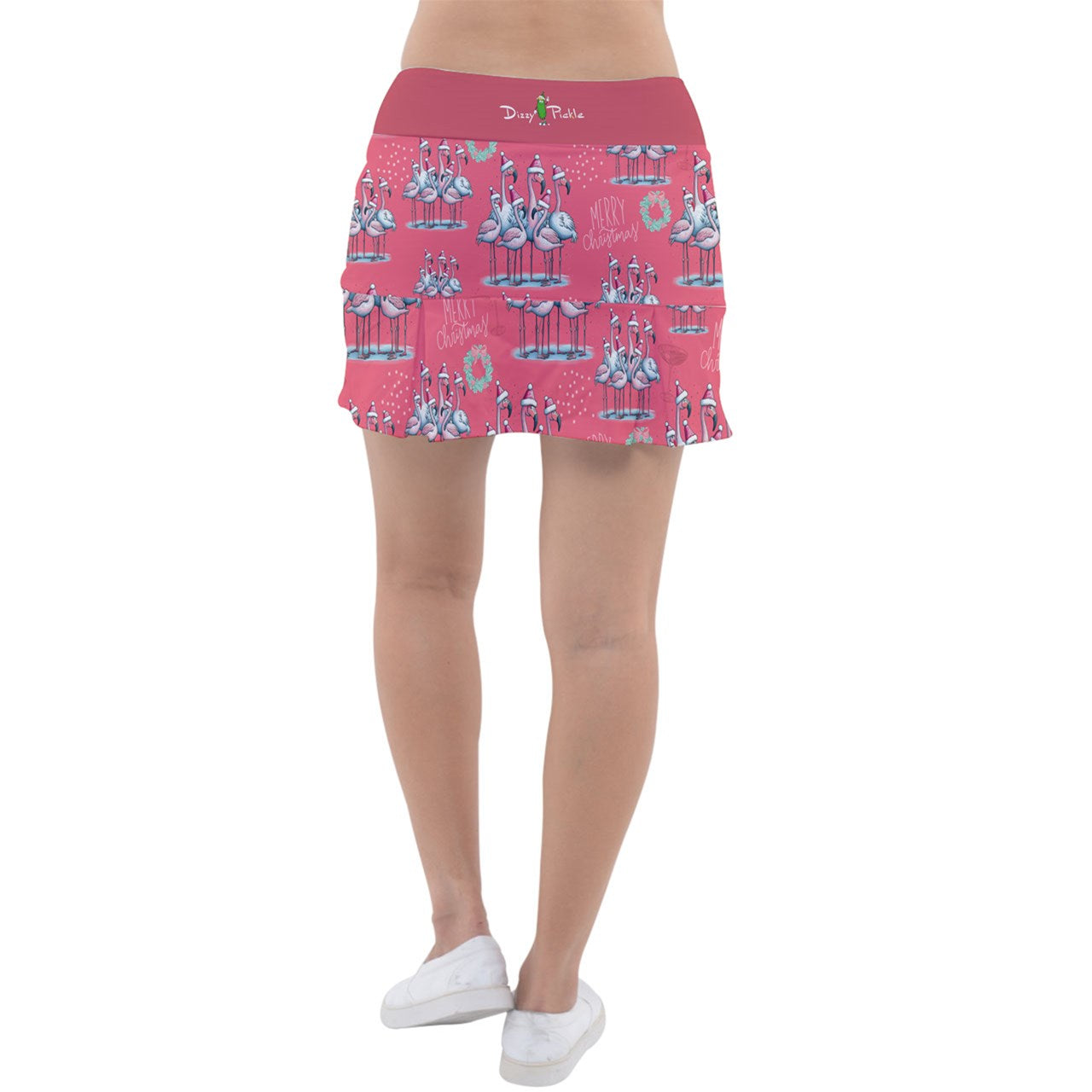 Dizzy Pickle Christmas Fa La La La La Women's Pickleball Classic 15" Pickleball Skort with Inner Shorts