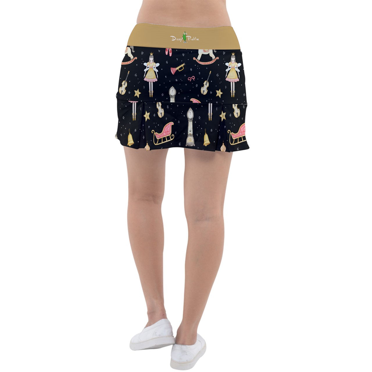 Dizzy Pickle Christmas Midnight Twinkle Women's Pickleball Classic 15" Pickleball Skort with Inner Shorts