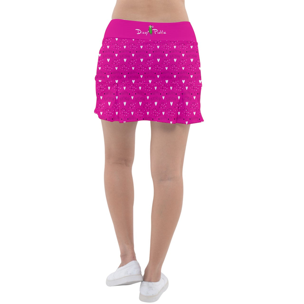 Dizzy Pickle Celebrate You Women's Pickleball Classic 15" Skort with Inner Shorts Classic Tennis Skirt