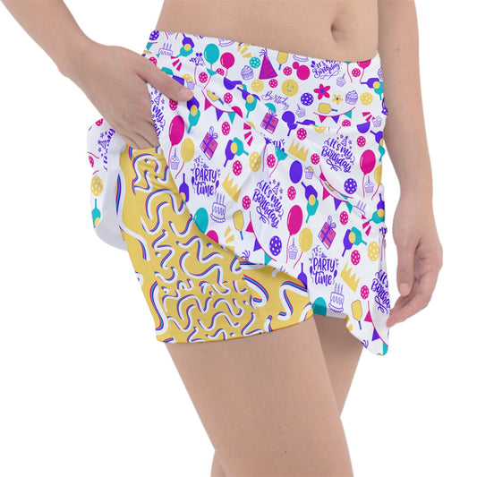Dizzy Pickle Make Your Wish Women's Pickleball Classic 15" Skort with Inner Shorts