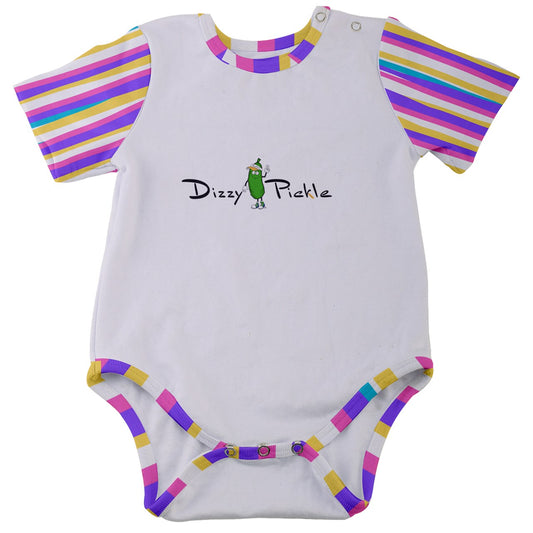 Dizzy Pickle Lil Dizzy Theresa Stripes IKBD Baby Short Sleeve Onesie