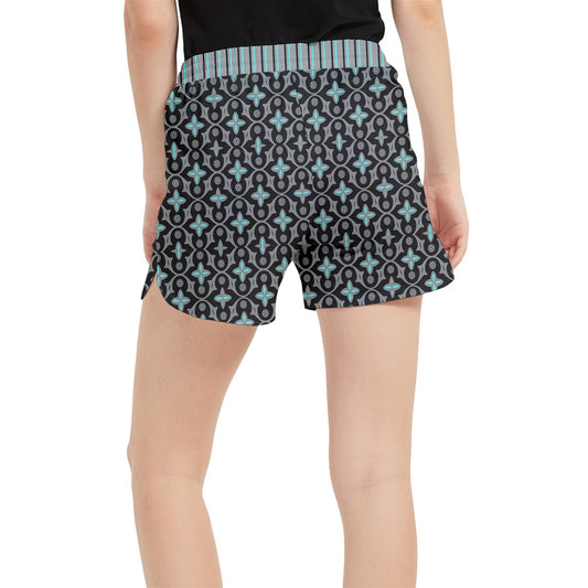 SMALL Dizzy Pickle Shelby Black Women's 5" Pickleball Side-Split Shorts with Pockets