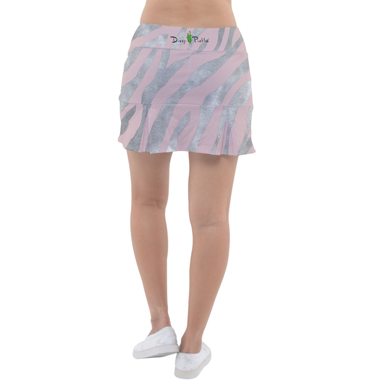 Dizzy Pickle Cassie Tiger Blush_Silver Women's 15" Classic Pickleball Skort