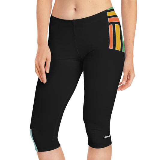 Dizzy Pickle Let's GEO CS38WB Women's Pickleball Knee-Length Mid-Rise Capris