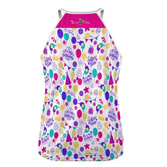 Dizzy Pickle Make Your Wish Women's Pickleball Sleeveless Crew Neck Vest Tank Top