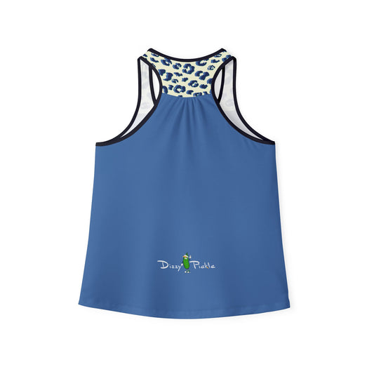 Dizzy Pickle Anne Animal Print Women's Pickleball Peak Performance Racerback Tank Top
