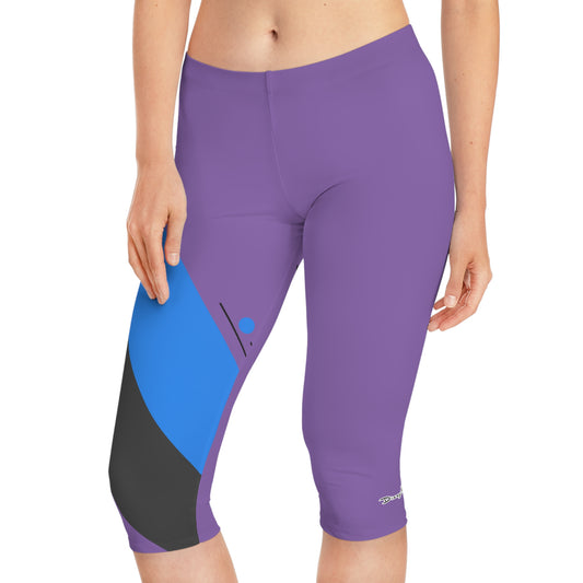 Dizzy Pickle Let's GEO 250Pz5 Women's Pickleball Knee-Length Mid-Rise Capris