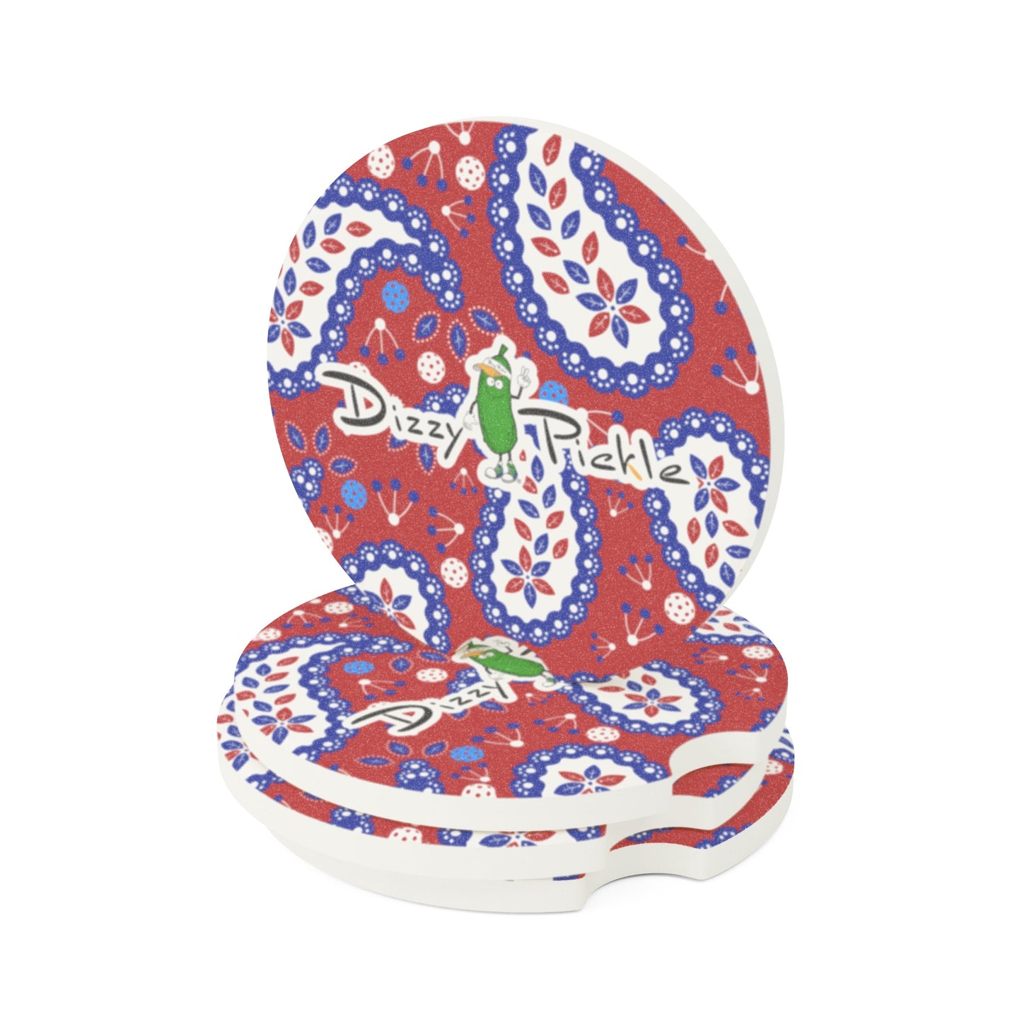 Dizzy Pickle USA Martha Soapstone Car Coaster