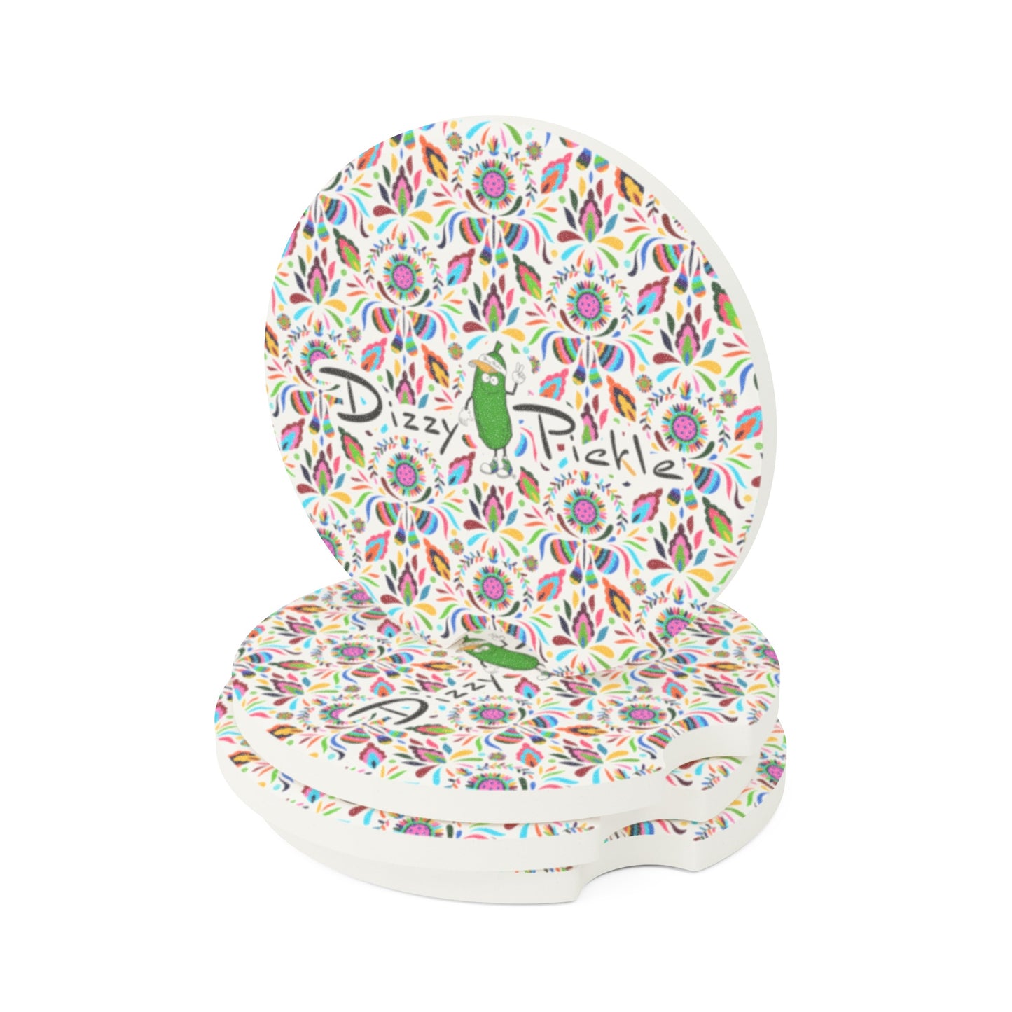 Dizzy Pickle Courtney Soapstone Car Coaster