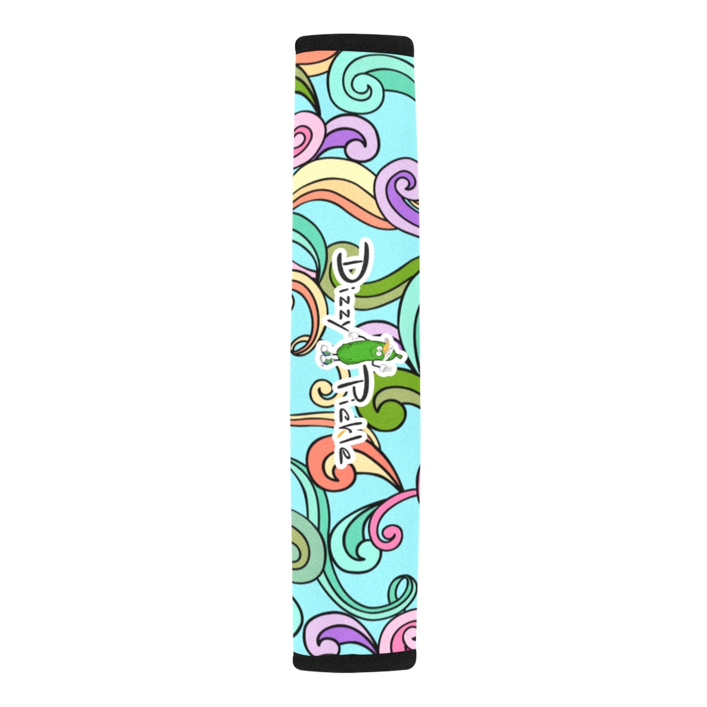 Dizzy Pickle Anna Blue Car Seat Belt Cover 7" x 12.6"