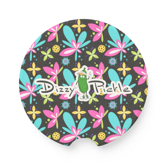 Dizzy Pickle Donna Black Soapstone Car Coaster
