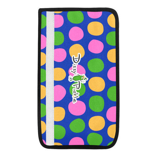 Dizzy Pickle Rita Polka Dots Car Seat Belt Cover 7" x 12.6"