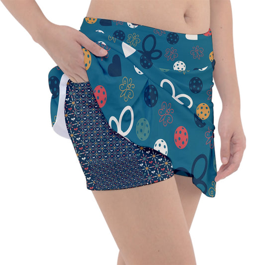 Dizzy Pickle Penny Blue Women's 15" Classic Pickleball Skort