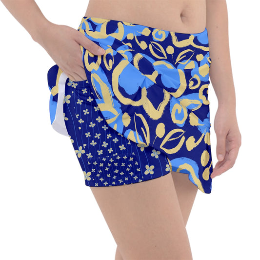 Dizzy Pickle Lesia BYB Blooms Women's Pickleball Classic Skort with Inner Shorts and Pockets
