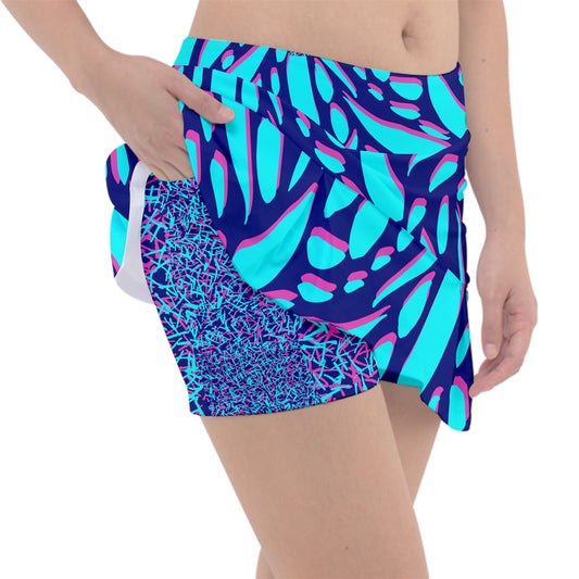 Dizzy Pickle Lesia BBP Petals Women's Pickleball Classic Skort with Inner Shorts and Pockets