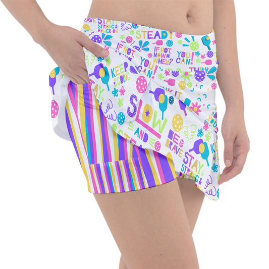 Dizzy Pickle Theresa Women's Classic Pickleball Skort with Inner Shorts with Pockets
