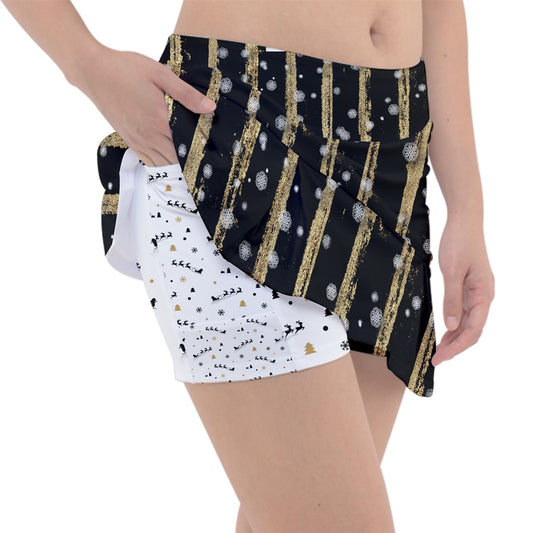 Dizzy Pickle Christmas Wishes Women's Pickleball Classic 15" Pickleball Skort with Inner Shorts