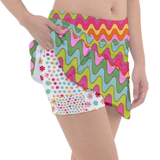 Dizzy Pickle Hannah Waves Women's Pickleball Classic 15" Pickleball Skort with Inner Shorts