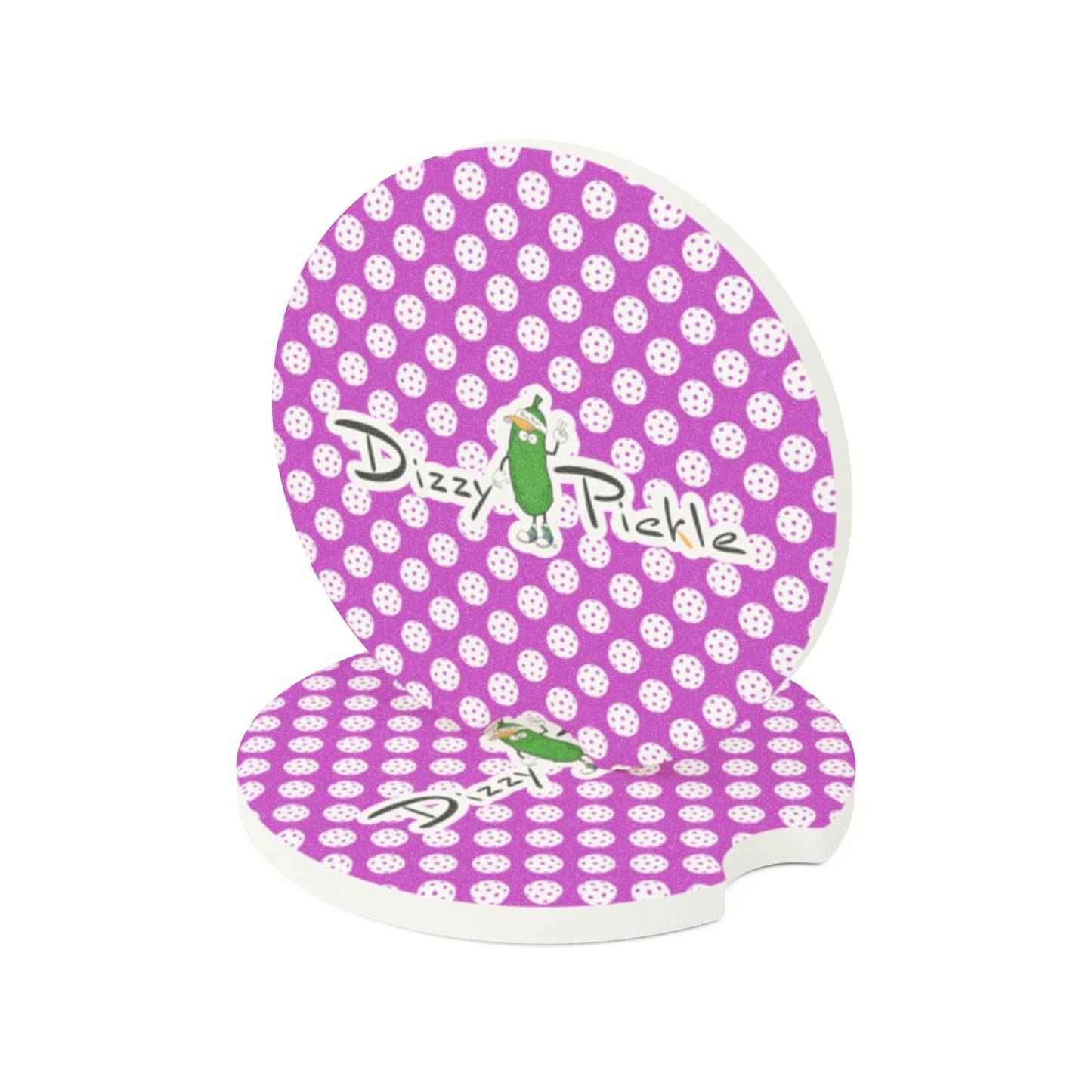 1pc - Dizzy Pickle GrayC Balls Soapstone Car Coaster