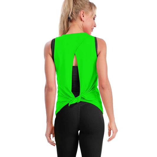 Dizzy Pickle DZY P Classic Lime Green Women's Pickleball Sweat-Absorbing Tie-Back Vest