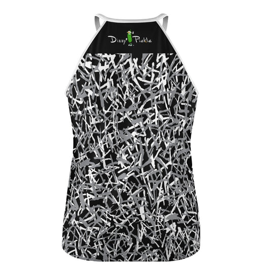 Dizzy Pickle Lesia BGW Confetti Women's Pickleball Sleeveless Crew Neck Vest
