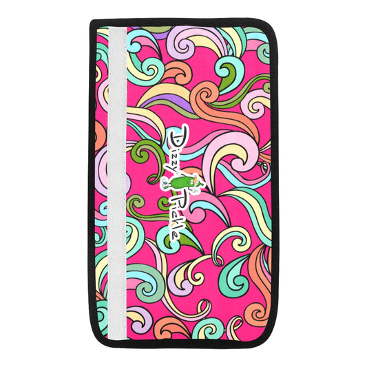 Dizzy Pickle Anna Pink Car Seat Belt Cover 7" x 12.6"