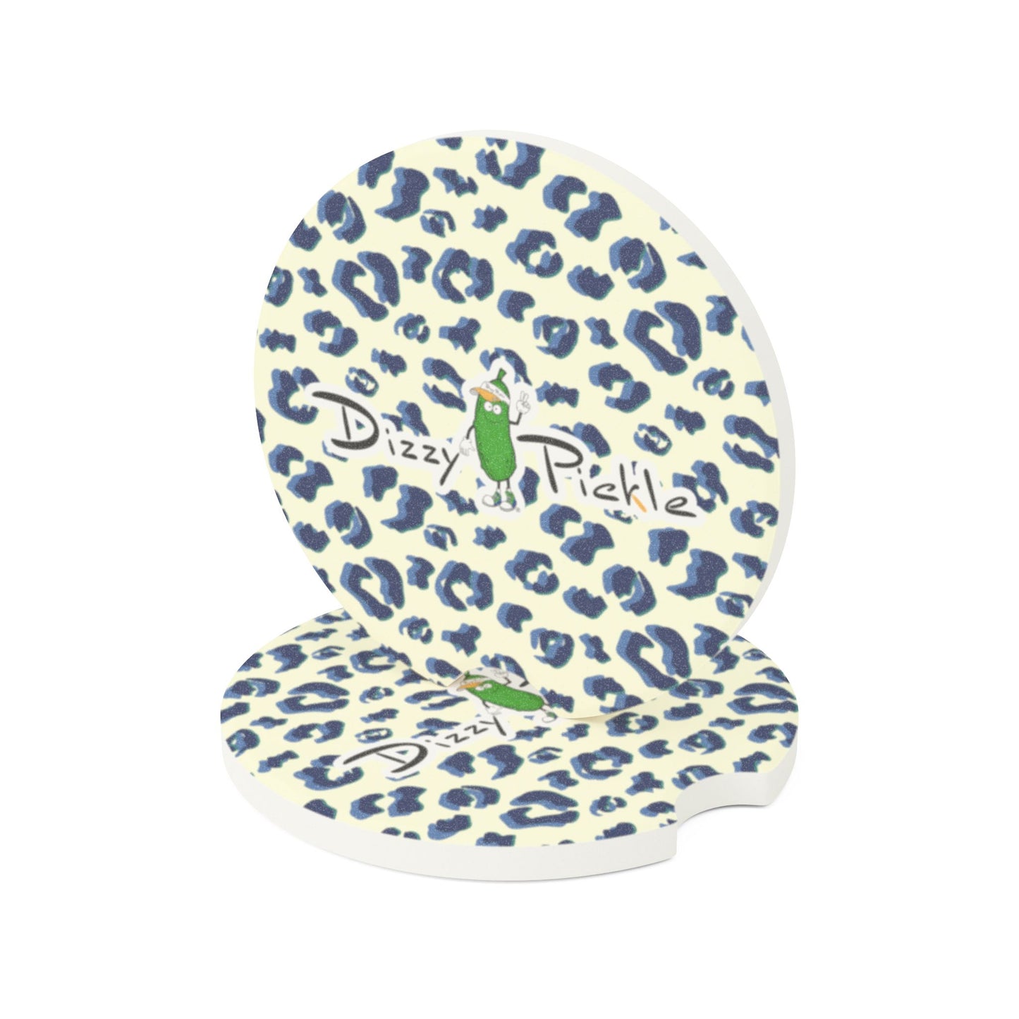 Dizzy Pickle Anne Animal Print Soapstone Car Coaster
