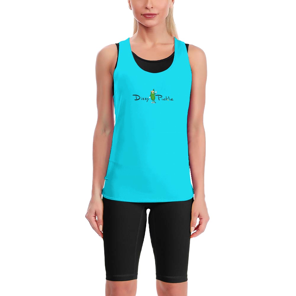 Dizzy Pickle DZY P Classic Bright Blue Women's Pickleball Sweat-Absorbing Tie-Back Vest