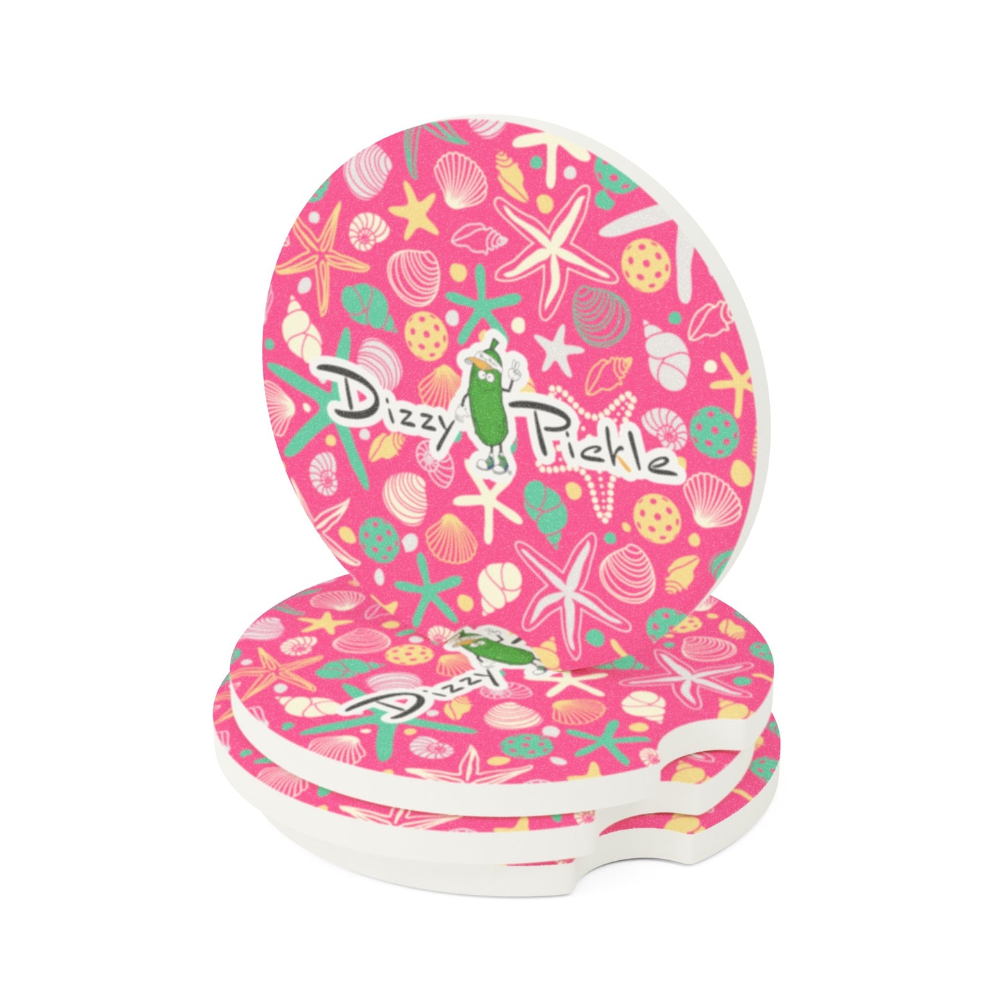 Dizzy Pickle Joann Soapstone Car Coaster