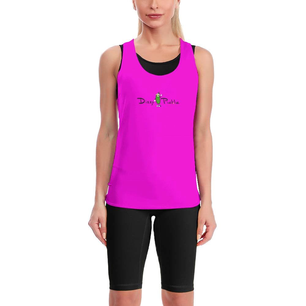 Dizzy Pickle DZY P Classic Fuchsia Women's Pickleball Sweat-Absorbing Tie-Back Vest