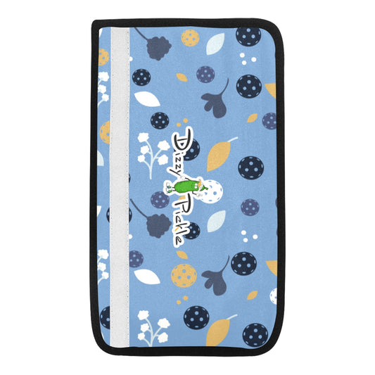 Dizzy Pickle Lesley Light Blue Car Seat Belt Cover 7" x 12.6"