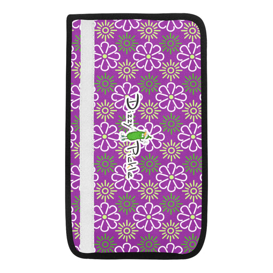 Dizzy Pickle April Purple Car Seat Belt Cover 7" x 12.6"
