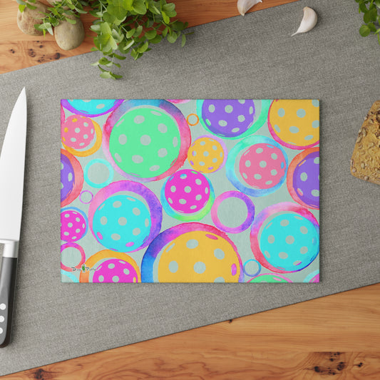 Dizzy Pickle Emily Pickleball Glass Cutting Board