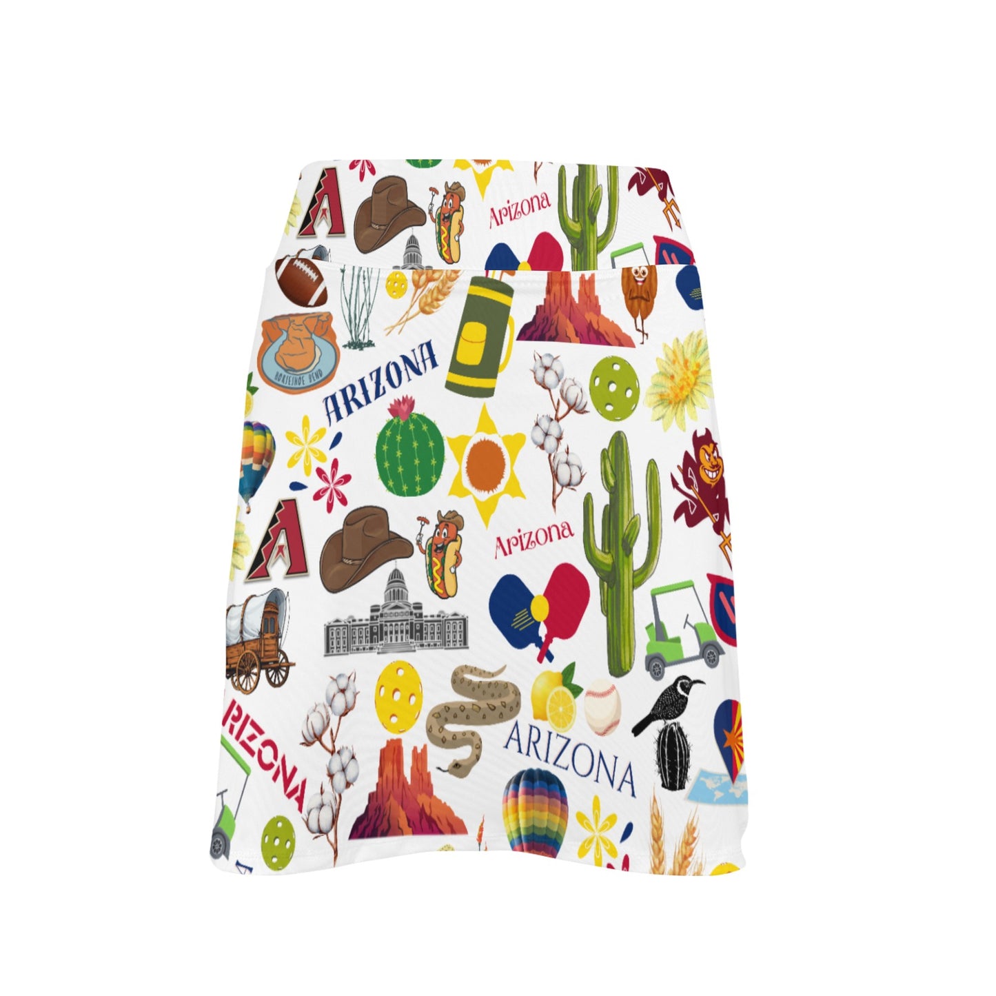 Dizzy Pickle Arizona Women's Pickleball 18" Athletic Skort with Inner Shorts and Two Ball Pockets