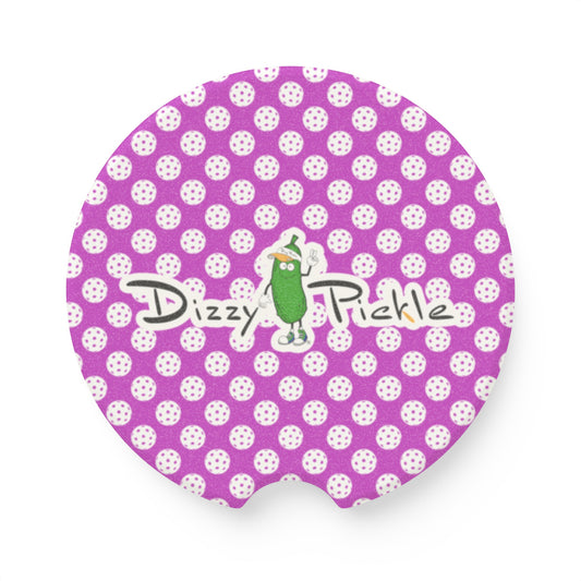 Dizzy Pickle GrayC Balls Soapstone Car Coaster