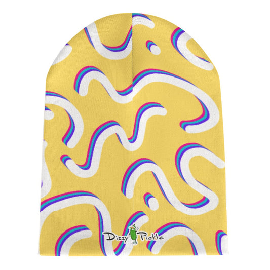 Dizzy Pickle It's Your Birthday Confetti Yellow One-Size Knitted Beanie