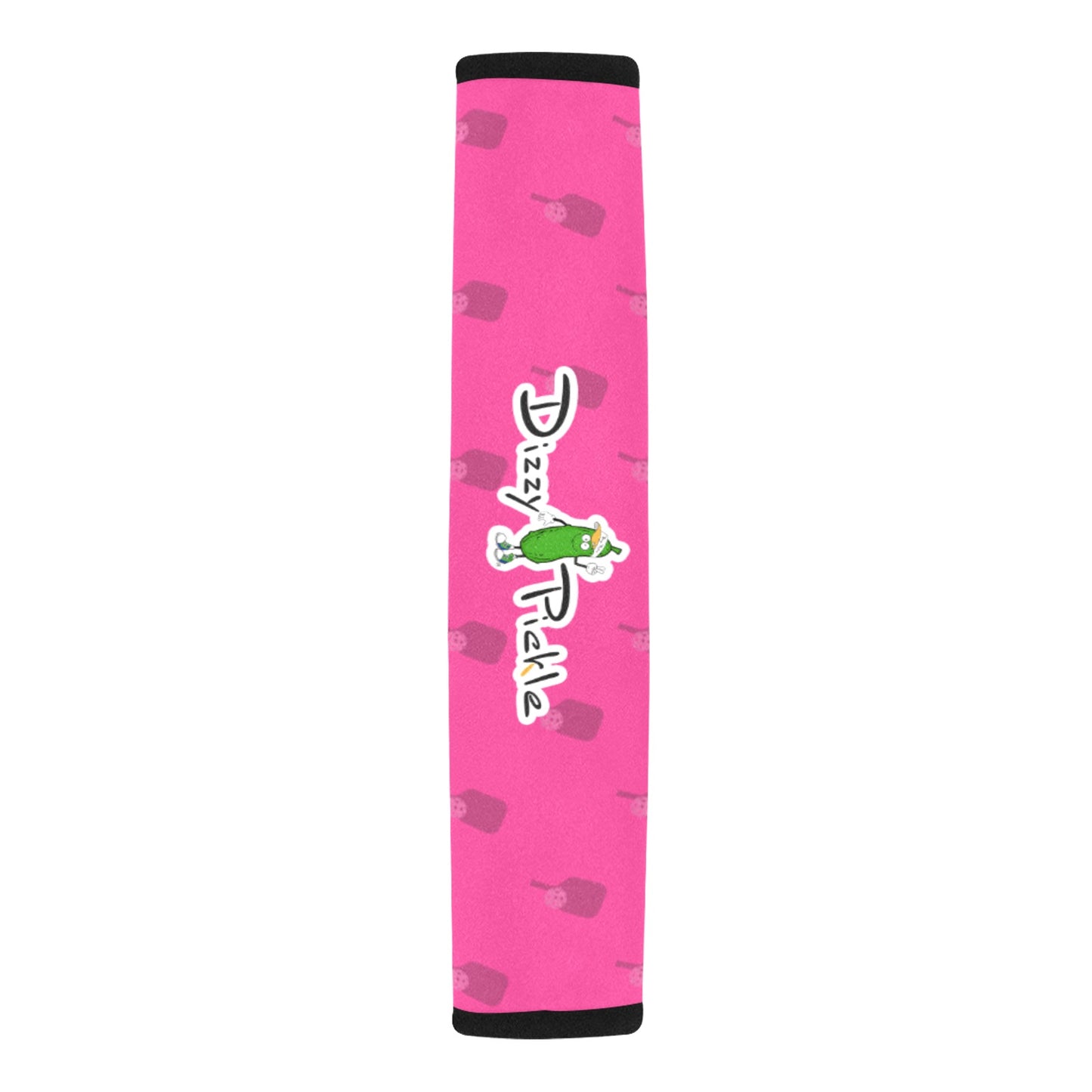 Dizzy Pickle Lynne Pink Paddles Car Seat Belt Cover 7" x 12.6"