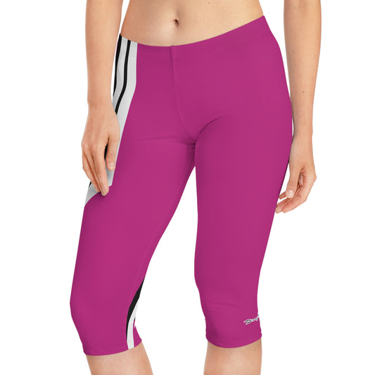 Dizzy Pickle Let's GEO 8L0STP Women's Pickleball Knee-Length Mid-Rise Capris