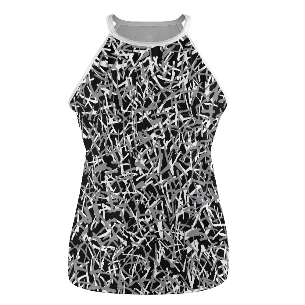 Dizzy Pickle Lesia BGW Confetti Women's Pickleball Sleeveless Crew Neck Vest