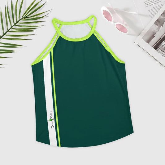 Dizzy Pickle PICKLEBALL Striped 9823 Women's Pickleball Crew Neck Sleeveless Vest