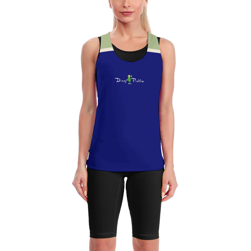 Dizzy Pickle Lesia BSC Solid Petals Women's Pickleball Sweat-Absorbing Sleeveless Tie-Back Vest